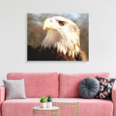 Toile Profil d'aigle à tête blanche (Insitu(Salon))