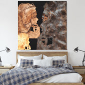 Toile Profil de femme perplexe (Insitu(Chambre))