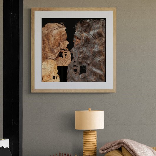 Toile Profil de femme perplexe