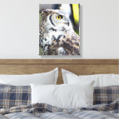 Toile Profil de la chouette à grande corne (Insitu(Chambre))