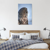 Toile Profil de la Chouette grise Portrait de la faune (Insitu(Chambre))
