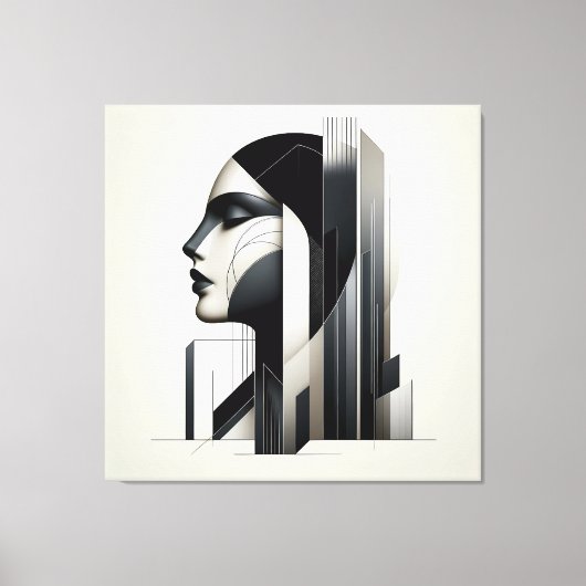 Toile Profil de skyline urbain (Recto)
