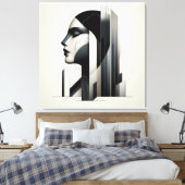 Toile Profil de skyline urbain (Insitu(Chambre))