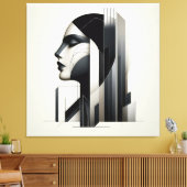Toile Profil de skyline urbain (Insitu(Salon))