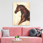 Toile Profil du cheval sauvage Brown (Insitu(Salon))
