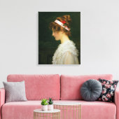 Toile Profil d'une jeune fille (Insitu(Salon))