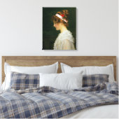Toile Profil d'une jeune fille (Insitu(Chambre))