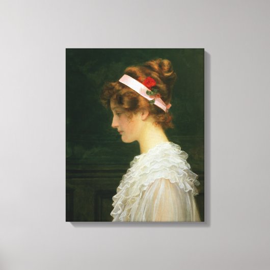 Toile Profil d'une jeune fille (Recto)