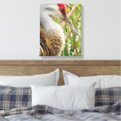 Toile Profil élégant d'une grue du Canada (Insitu(Chambre))