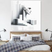 Toile Profil géométrique ascendant (Insitu(Chambre))