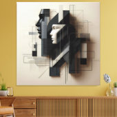 Toile Profil Géométrique Double (Insitu(Salon))
