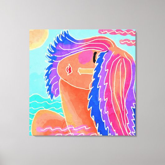 Toile Profitez de la peinture numérique Abstraite Sunshi (Recto)