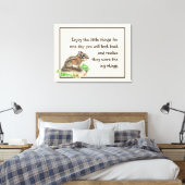 Toile Profitez de petites choses Citation Inspirationnel (Insitu(Chambre))