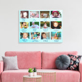 Toile Progression de l'âge Première année Bébé Photo Art (Insitu(Salon))