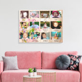 Toile Progression de l'âge Première année Bébé Photo Art (Insitu(Salon))