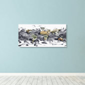 Toile Projection cylindrique équidistale (Insitu (Plancher de Bois))