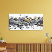 Toile Projection cylindrique équidistale (Insitu(Salon))