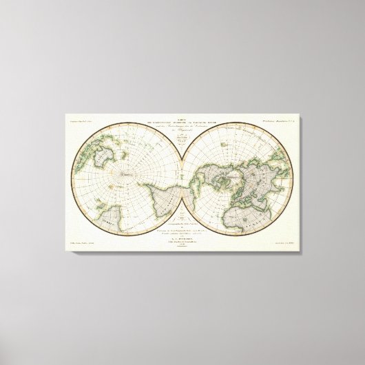 Toile projection montrant déclinaison magnétique (Recto)