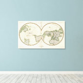 Toile projection montrant déclinaison magnétique (Insitu (Plancher de Bois))