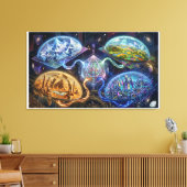 Toile Projection of Adjacent Realities (Insitu(Salon))