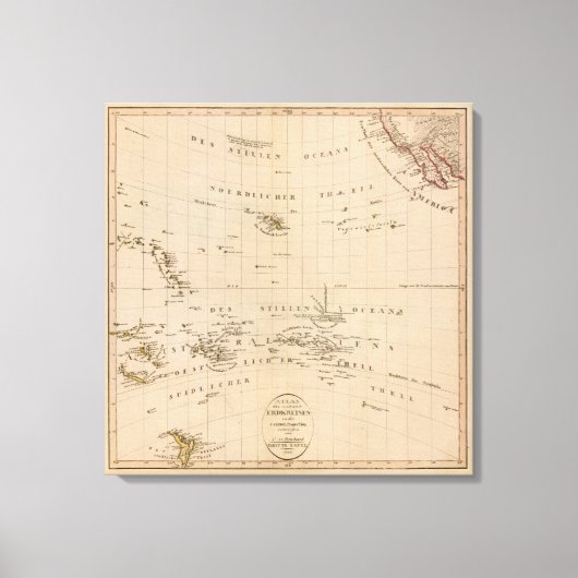 Toile Projection rare du pôle Nord (Recto)