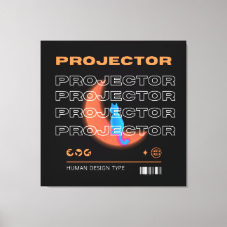 Toile projector, human design type