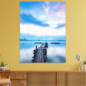 Toile promenade à bord ciel et mer (Insitu(Salon))