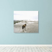 Toile Promenade à cheval sur la plage (Insitu (Plancher de Bois))