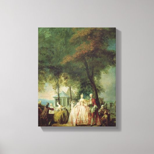 Toile Promenade à Longchamp, vers 1760 (Recto)