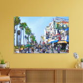 Toile Promenade de Venice Beach (Insitu(Salon))