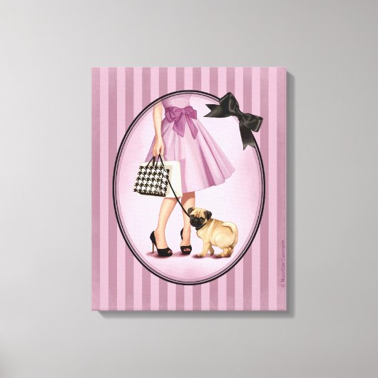 Toile Promenade élégante (Recto)