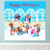 Toile Promenade hivernale (Insitu (Plancher de Bois))