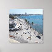 Toile Promenade maritime de Paphos vue par drone (Recto)