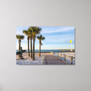 Toile Promenade Pavée À Pensacola Beach Canvas