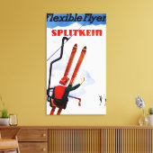 Toile Promo Flexible Flyer Splitkein Skis En Bois (Insitu(Salon))
