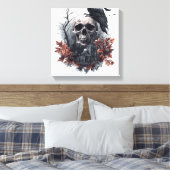 Toile Prophétie du Crâne et du Corbeau (Insitu(Chambre))