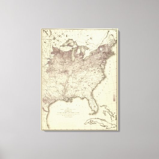 Toile Proportion de la population étrangère 1870 (Recto)