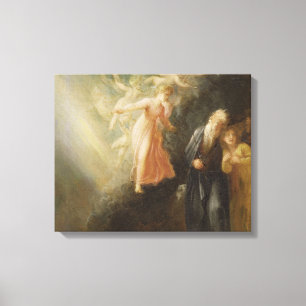 Toile Prospero, Miranda et Ariel, "de la tempête", c