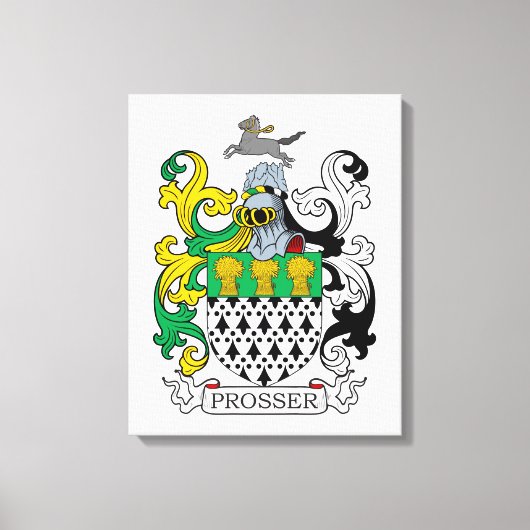 Toile Prosser Family Crest (Recto)