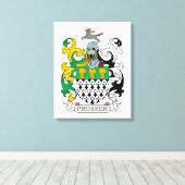 Toile Prosser Family Crest (Insitu (Plancher de Bois))
