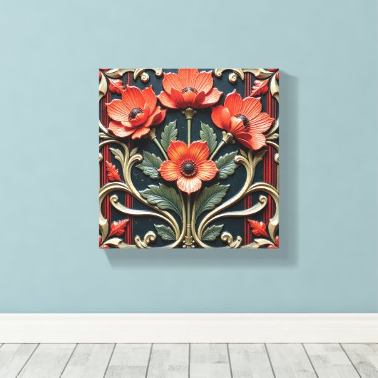 Toile Protégée du coquelicot (Insitu (Plancher de Bois))