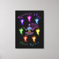 Protégez votre femme de paix intérieure Chakra