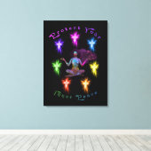 Toile Protégez votre femme de paix intérieure Chakra (Insitu (Plancher de Bois))