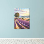 Toile Provence Lavender Field Print. (Insitu (Plancher de Bois))