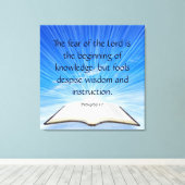 Toile Proverbes 1:7 (Insitu (Plancher de Bois))
