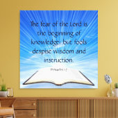 Toile Proverbes 1:7 (Insitu(Salon))