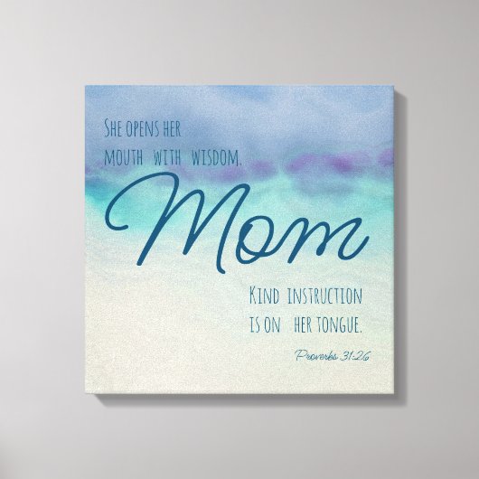 Toile Proverbes 31 Maman (Recto)