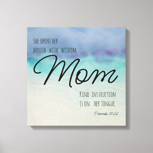 Toile Proverbes 31 Maman (Recto)