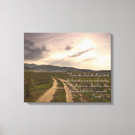 Toile Proverbes 3 ; 5-6 | Inspirationnel (Recto)