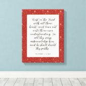 Toile Proverbes 3:5-6 KJV Bible Verbe Image (Insitu (Plancher de Bois))